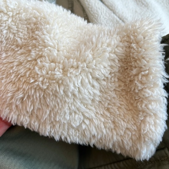 Hangten Cotton Fleece Jacket Women’s Small Green Pockets Streetwear Norm Hiking - Picture 8 of 17